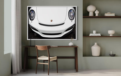 Fine Art Print - White Porsche 911 (992) Wall Art, White, Car Decor, Porsche Gift | 911 Turbo, Collector Gift, Office, man Cave, Garage