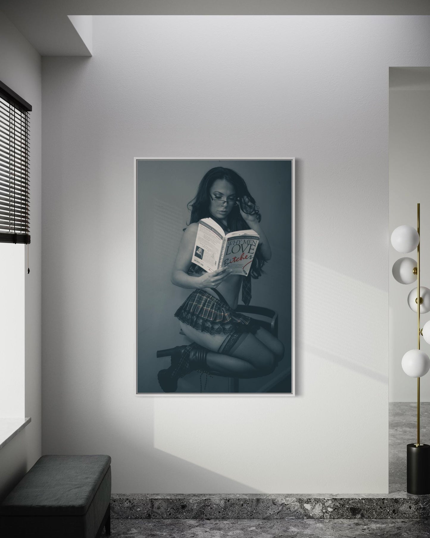 Fine Art Print - Why Men Love Trouble  | Bold Boudoir Wall Art | Funny Sexy Art | Empowered Women Decor  | Gil Stunner Photography