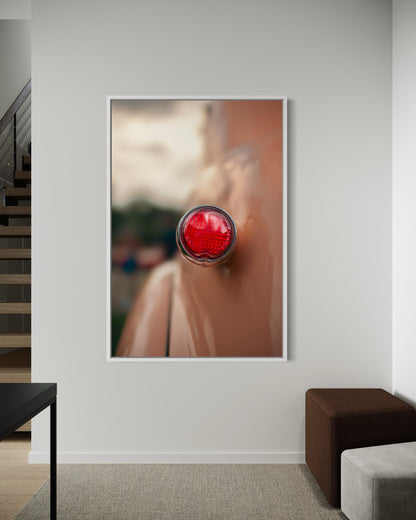 Fine Art Ford F100 Wall Art | 1950 Vintage American Truck Print | Classic Car Lover Gift | Salmon Pink Automotive Poster, gift idea for him