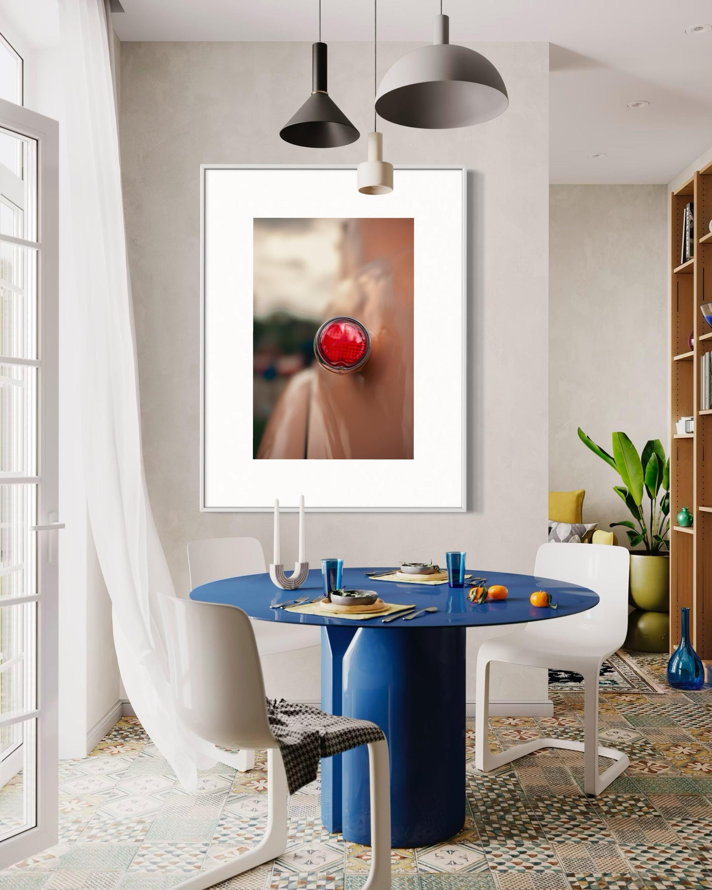 Fine Art Ford F100 Wall Art | 1950 Vintage American Truck Print | Classic Car Lover Gift | Salmon Pink Automotive Poster, gift idea for him