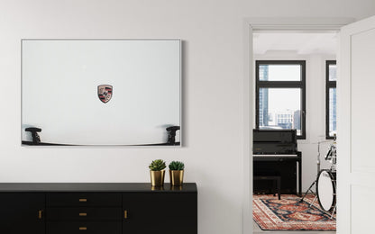 Fine Art Print - Porsche Carrera 911 Hood Logo wall art - Large Prints - Wall Decor, home decor, gift for him, gift for her, garage decor