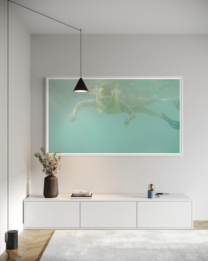 Fine Art Underwater Snorkeling  Print  Aquatic Underwater Poster | Ocean Decor, Beach House Wall Art, Housewarming Gift