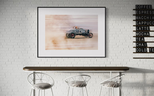 Vintage Hot Rod Beach Race Wall Art  TROG Speed Print  1930s Ford Racer Photo  Dust Storm Photography  Fine Art Car Print