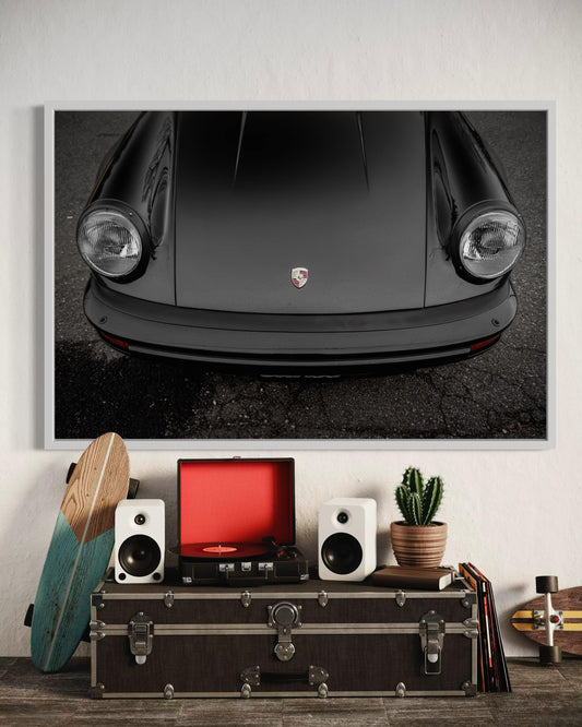Fine Art print, Black Porsche 911 Wall Art, Sports Car Decor, Porsche Collector Gift, Carrera, Garage Decor, 1/4 Bundle Discount