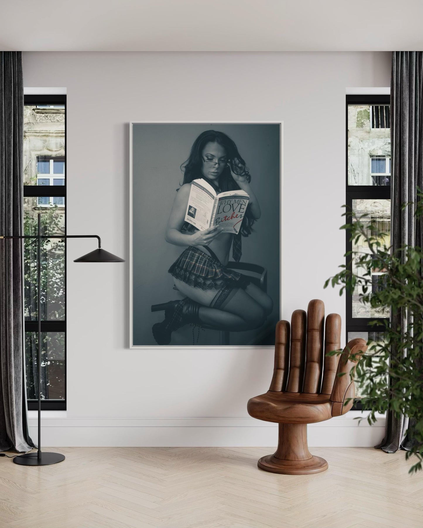 Fine Art Print - Why Men Love Trouble  | Bold Boudoir Wall Art | Funny Sexy Art | Empowered Women Decor  | Gil Stunner Photography