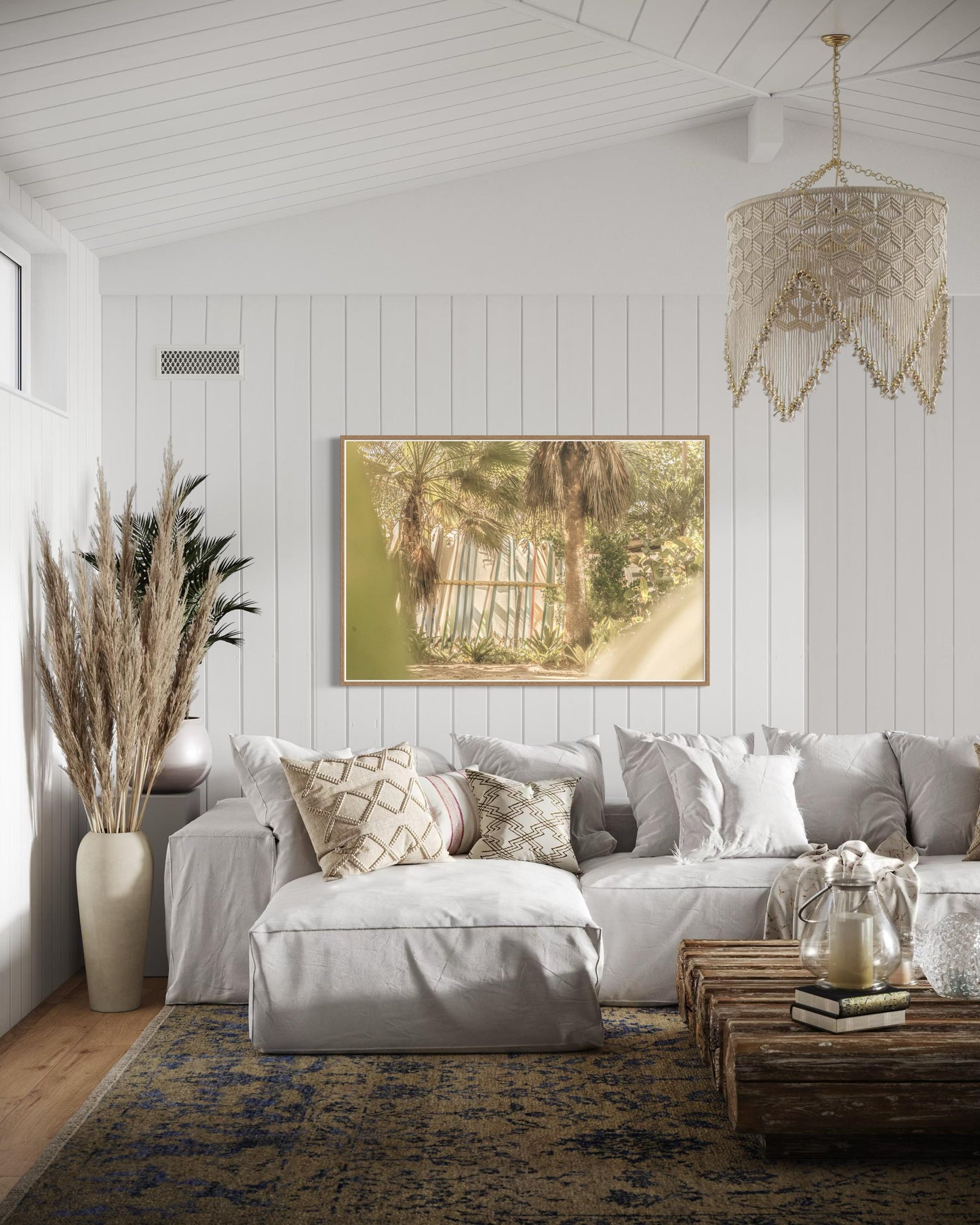 Fine Art Print - Surfboard Rack Print | Coastal Surf Shack Photography by Gil Stunner | Neutral Beach House Wall Art, Boho Home Decor