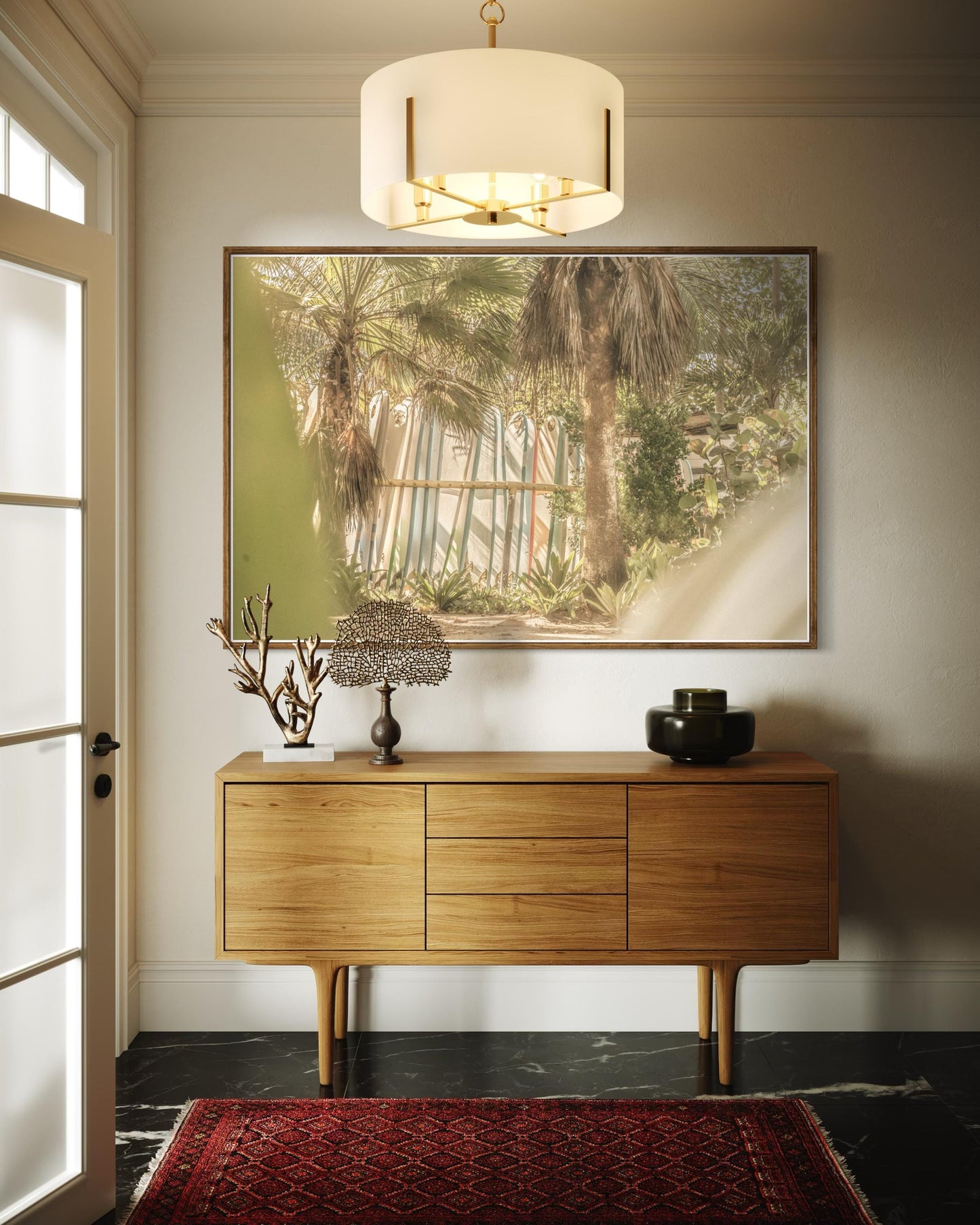 Fine Art Print - Surfboard Rack Print | Coastal Surf Shack Photography by Gil Stunner | Neutral Beach House Wall Art, Boho Home Decor