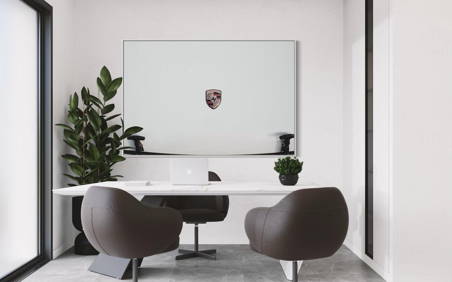 Fine Art Print - Porsche Carrera 911 Hood Logo wall art - Large Prints - Wall Decor, home decor, gift for him, gift for her, garage decor