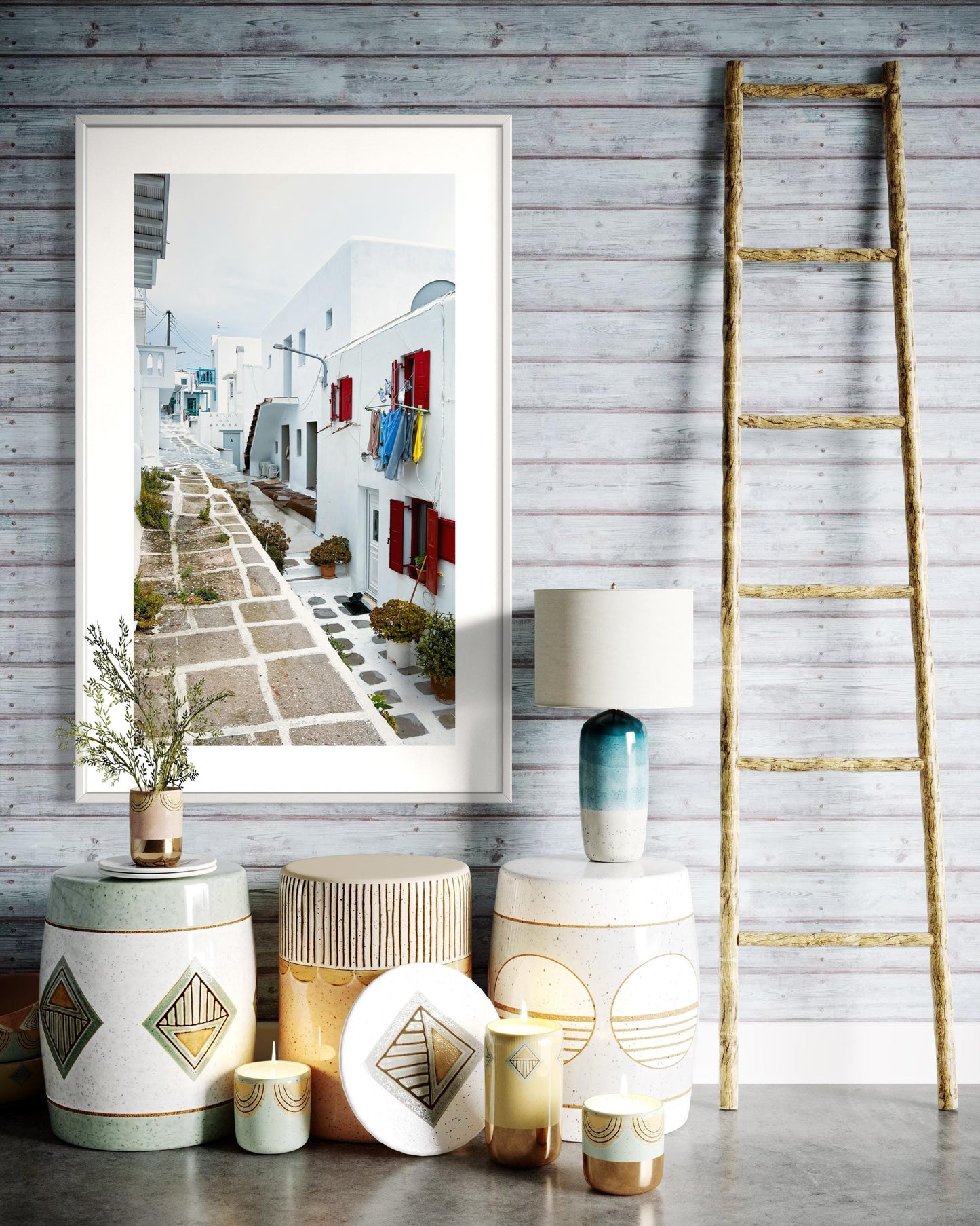 Fine Art Print - Mykonos, Greece Wall Art, Mykonos Poster, Travel Print, Wedding Gift, Birthday Present, Santorini Island Decor