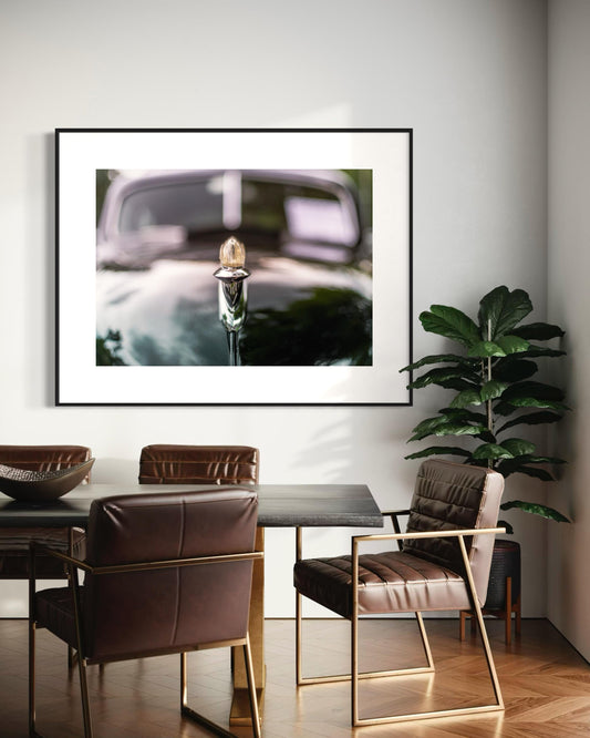 1950 Cadillac Series 62 Hood Ornament Print | Jet-Inspired Vintage Car Emblem Poster| Luxury Wall Art Decor | Classy Elegant Luxury Decor