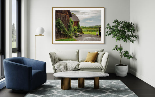 Fine Art Print - Vintage Barn Wall Art, Countryside, Farm Decor, Grandmother wall hanging,  Wall Decor, Rustic style, living room wall art