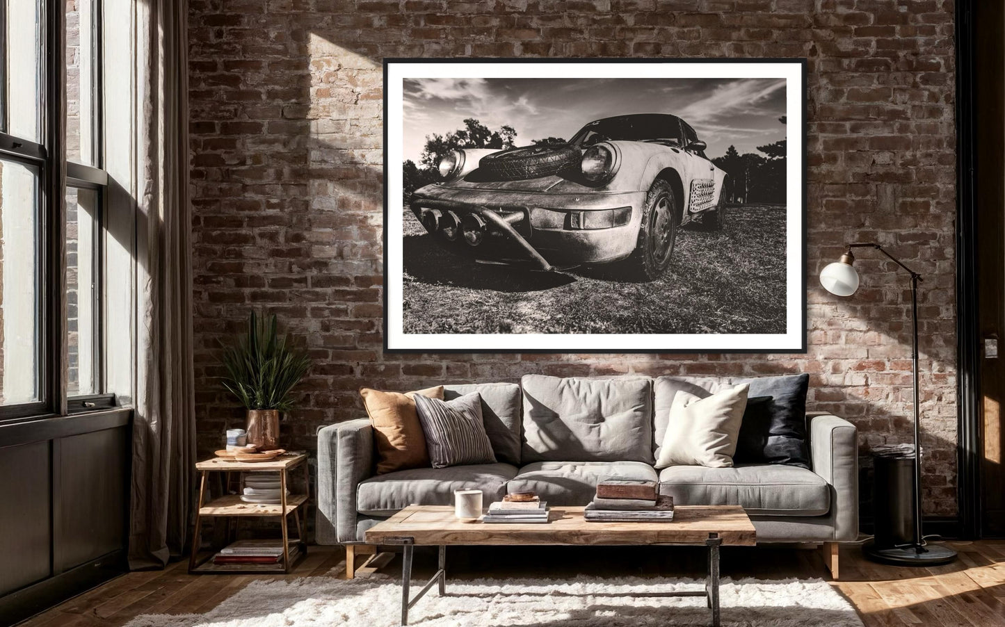 Fine Art Print - Overland Porsche 911 Rally | Black & White Offroad Car Photography | Gil Stunner | Housewarming gift, Wall Hanging Decor