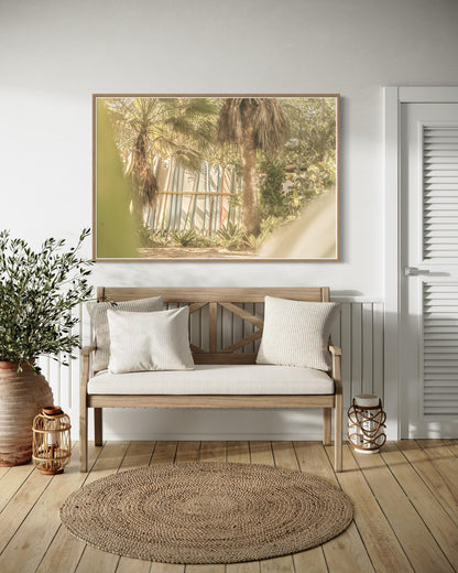 Fine Art Print - Surfboard Rack Print | Coastal Surf Shack Photography by Gil Stunner | Neutral Beach House Wall Art, Boho Home Decor