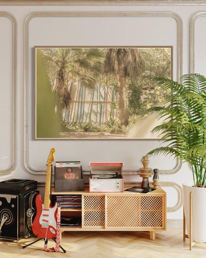 Fine Art Print - Surfboard Rack Print | Coastal Surf Shack Photography by Gil Stunner | Neutral Beach House Wall Art, Boho Home Decor