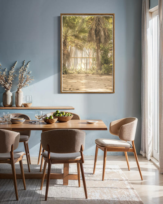 Fine Art Print - Surf Rack Print | Surfboard Shack Photography by Gil Stunner | Neutral Beach House Wall Art, Vacation Home Decor