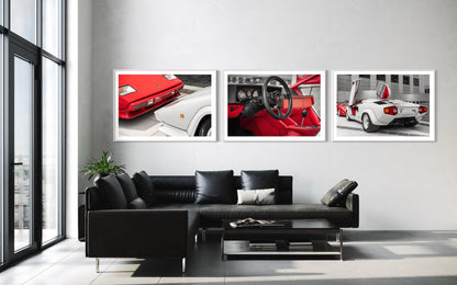 Fine Art Print - Lamborghini Countach Triptych Wall Art - Set of 3 Prints - Wall Decor, home decor, gift for him, gift for her, modern decor