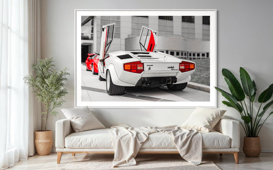 Fine Art Print - Lamborghini Countach Rear Photo, Classic Car Photo, Wall Art, Gil Stunner, Bedroom Decor, Man Cave, Gift Poster, Vintage