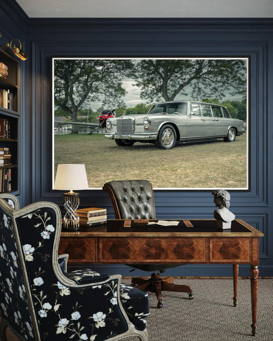 Fine Art Print - Mercedes 600 Pullman Vintage Car Wall Art, Luxury Classic Auto Print, Gift for Him, Retro Poster, Vintage Decor, gift ideas