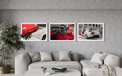 Fine Art Print - Lamborghini Countach Triptych Wall Art - Set of 3 Prints - Wall Decor, home decor, gift for him, gift for her, modern decor