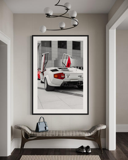 Fine Art Print- Lamborghini Countach Scissor Door Photography Print, Gift for him, Wall Art, Gil Stunner, Office Decor, Man Cave, Poster