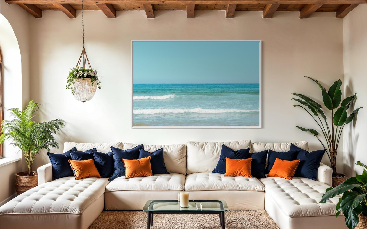 Fine Art Print - Ocean Horizon Coastal Wall Art Decor, Minimalist Beach Photography, Coastal Chic, Coastal Boho Decor, Minimalist Gift Ideas