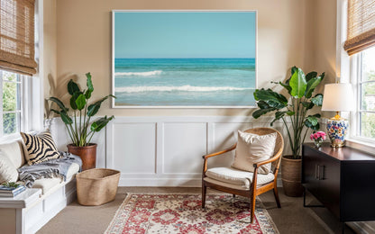Fine Art Print - Ocean Horizon Coastal Wall Art Decor, Minimalist Beach Photography, Coastal Chic, Coastal Boho Decor, Minimalist Gift Ideas