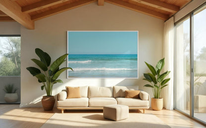 Fine Art Print - Ocean Horizon Coastal Wall Art Decor, Minimalist Beach Photography, Coastal Chic, Coastal Boho Decor, Minimalist Gift Ideas