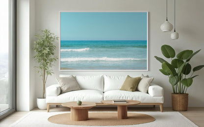 Fine Art Print - Ocean Horizon Coastal Wall Art Decor, Minimalist Beach Photography, Coastal Chic, Coastal Boho Decor, Minimalist Gift Ideas