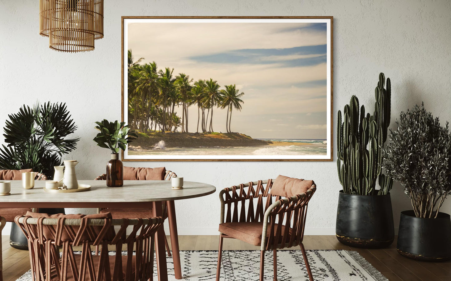 Fine Art Palm Trees Beach Print -  Sunset Beach Coastal Travel Ocean Photography Costa Rica Tropical Home Wall Decor, House of Spoils Gift