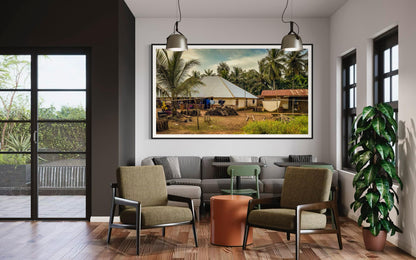 Fine Art Print - Africa Living Travel Photography Wall art - West Africa Sierra Leone Decor, Travel Print Gift, African Decor Poster