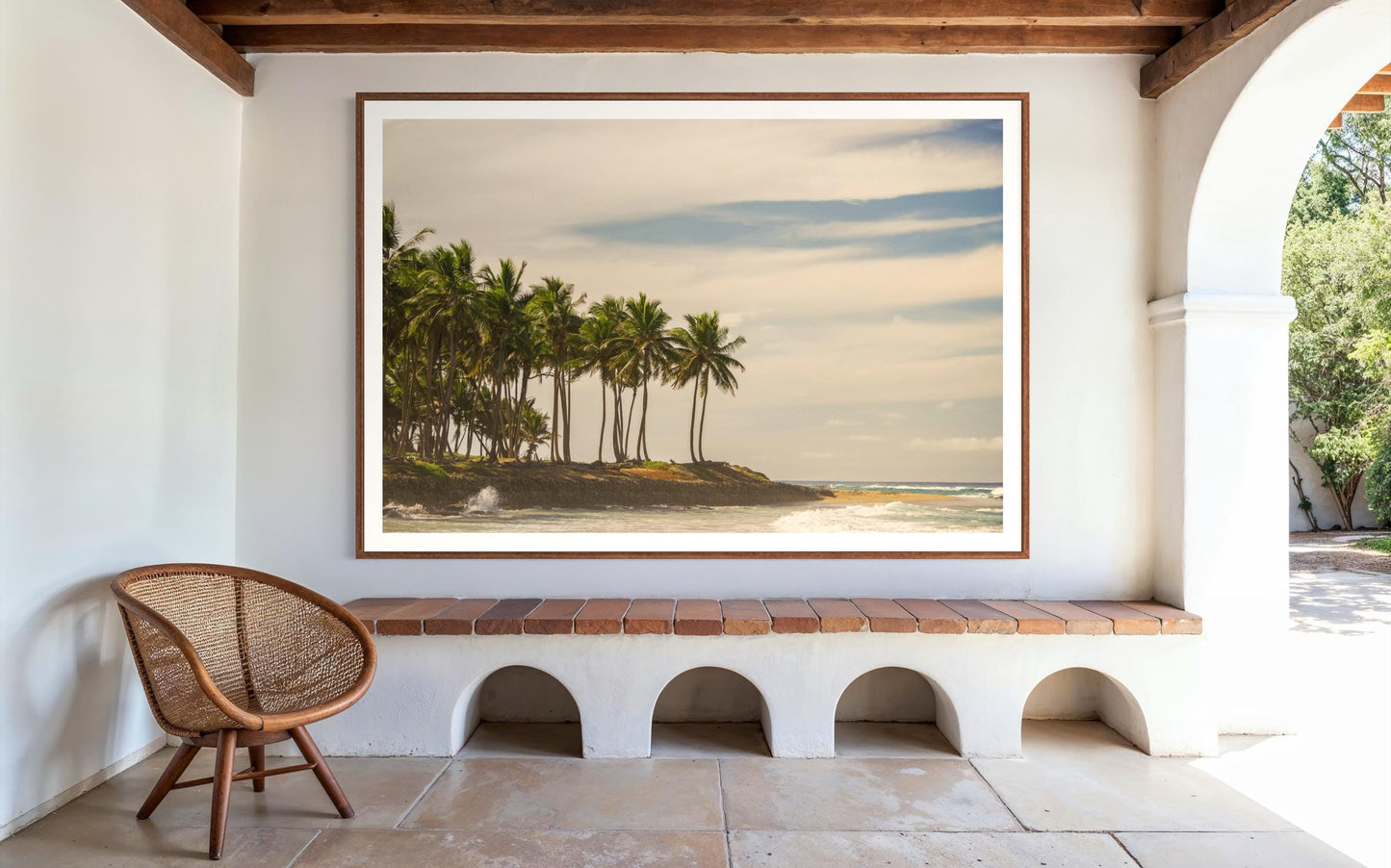 Fine Art Palm Trees Beach Print -  Sunset Beach Coastal Travel Ocean Photography Costa Rica Tropical Home Wall Decor, House of Spoils Gift