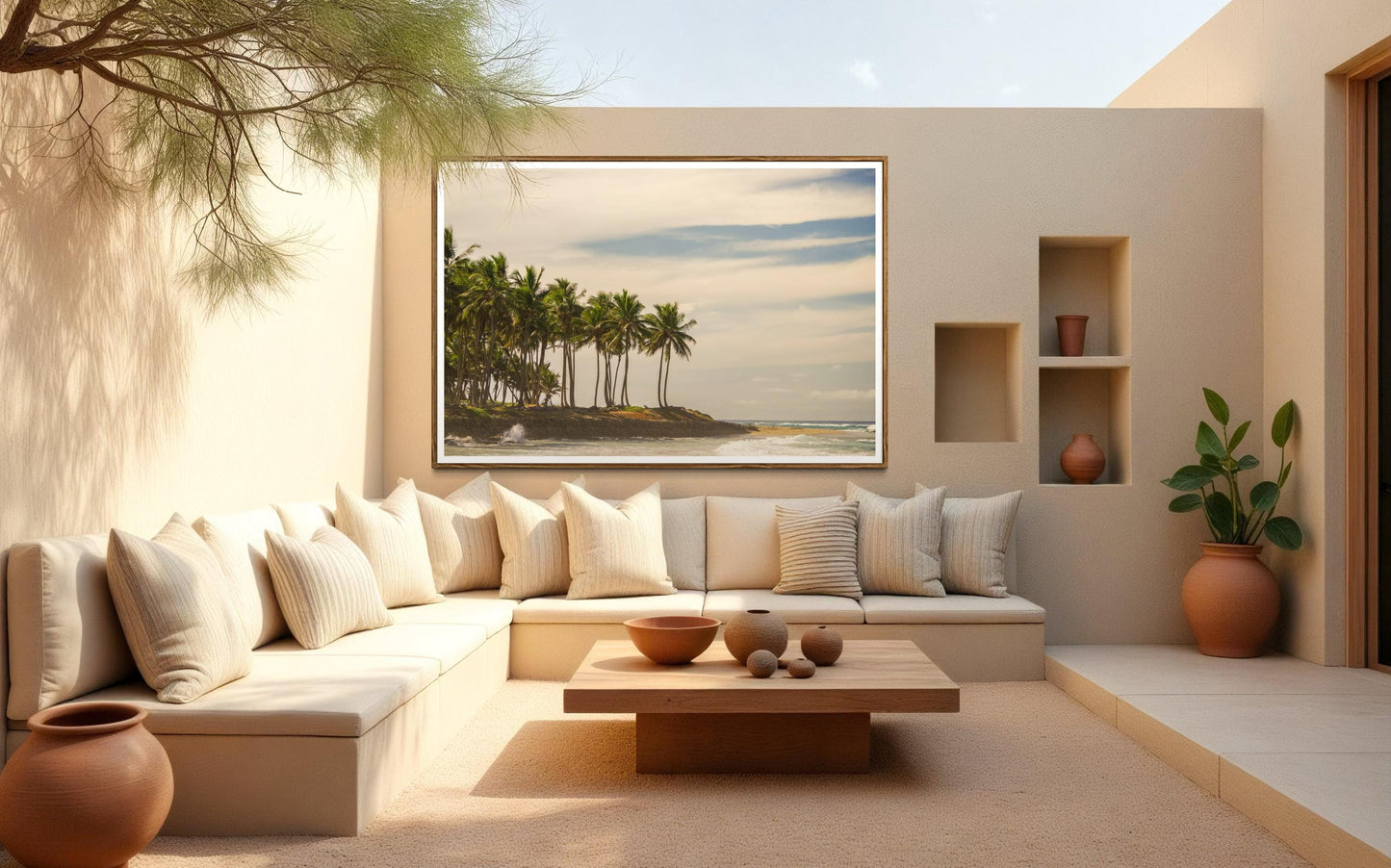 Fine Art Palm Trees Beach Print -  Sunset Beach Coastal Travel Ocean Photography Costa Rica Tropical Home Wall Decor, House of Spoils Gift