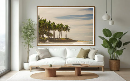 Fine Art Palm Trees Beach Print -  Sunset Beach Coastal Travel Ocean Photography Costa Rica Tropical Home Wall Decor, House of Spoils Gift