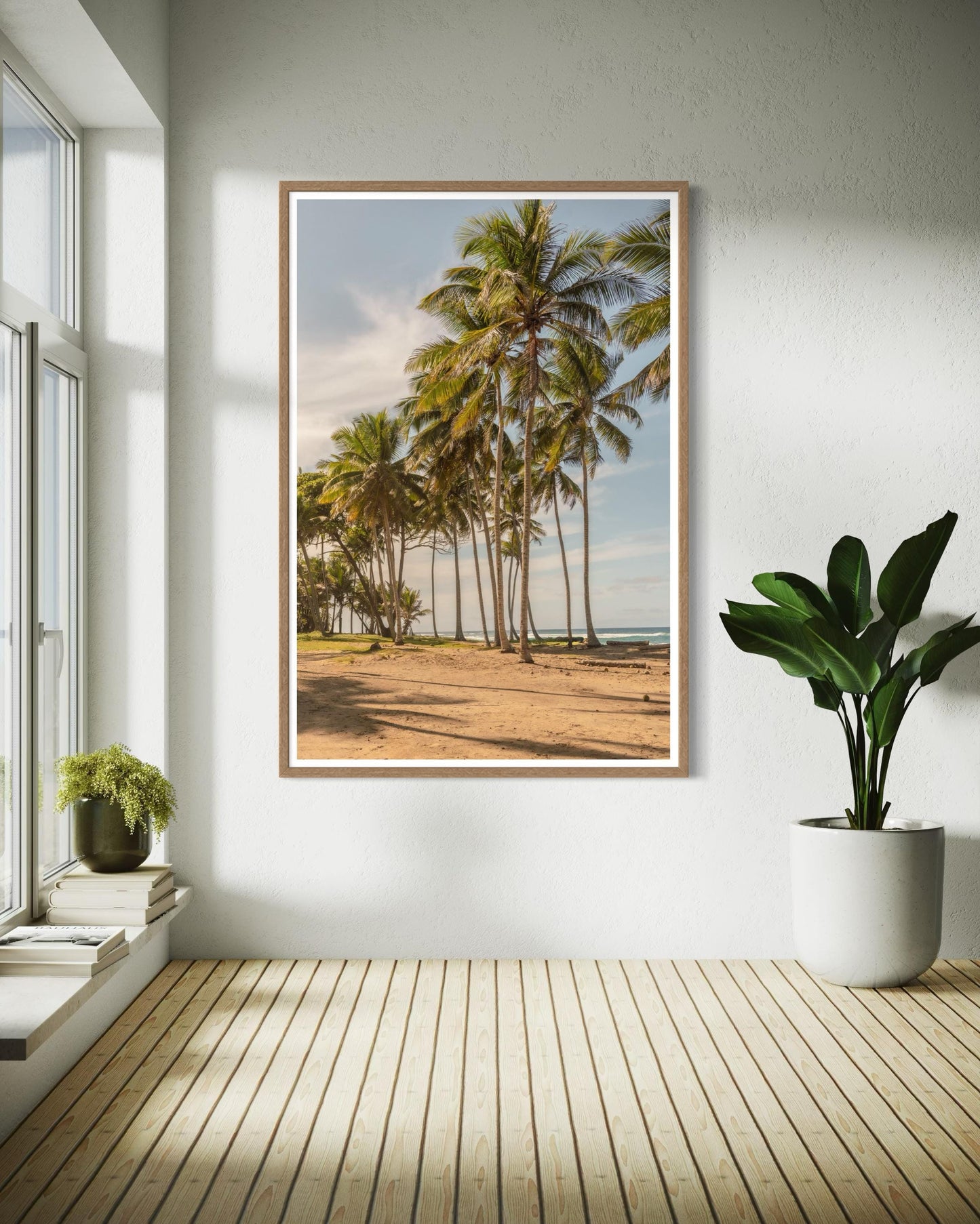 Fine Art Island Tropical Palm Trees Beach Print - Beach Coastal Travel Ocean Photography, Tropical Home Wall Decor, Gift for her, caribbean