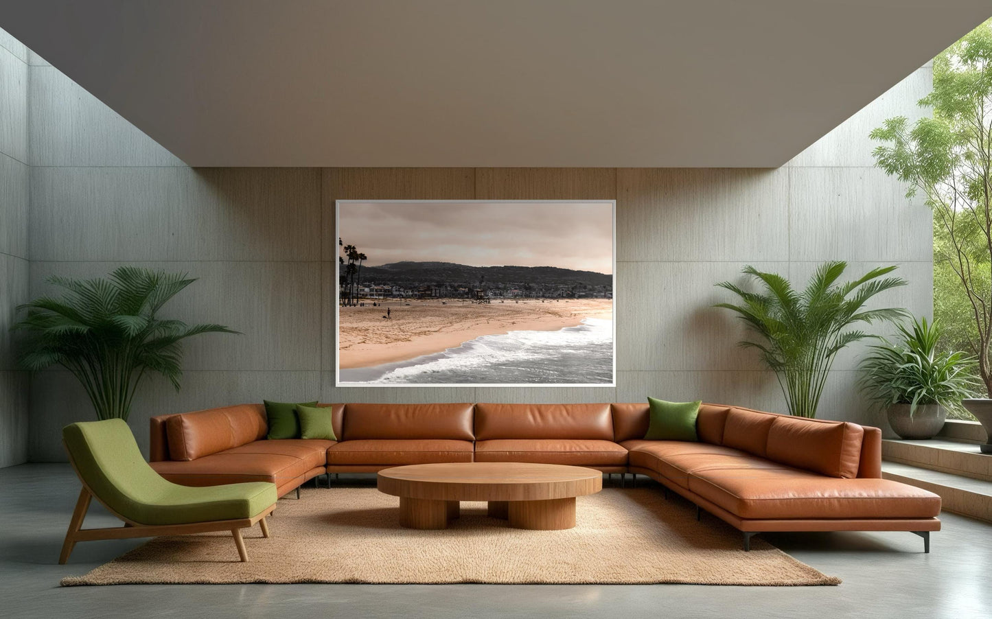 Fine Art Print - California Coastal beach photo, lifeguard tower, shoreline wall art, ocean waves art deco rustic coastal decor, beach decor