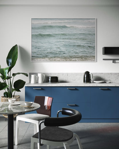 Fine Art Print - Neutral coastal ocean waves print, Coastal Wall Art | Beach Artwork | Christian Wall Art | Ocean Wall Decor | Beach House