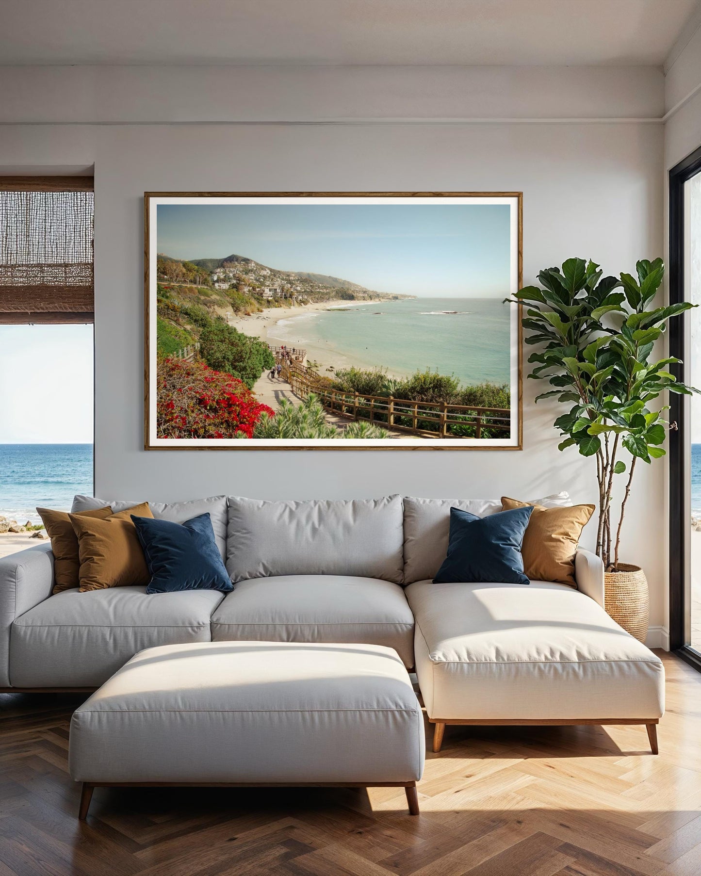 Fine Art Print - Laguna Beach Boardwalk Wall Art, Orange County, California, SoCal Coastal Decor for home living room, office art gift