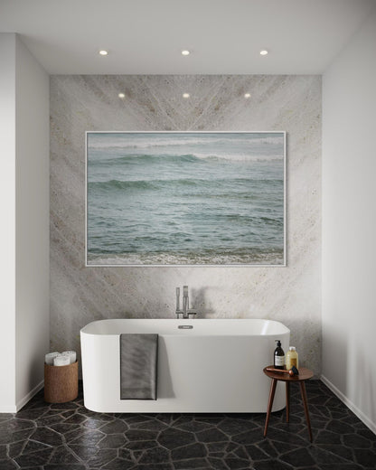 Fine Art Print - Neutral coastal ocean waves print, Coastal Wall Art | Beach Artwork | Christian Wall Art | Ocean Wall Decor | Beach House