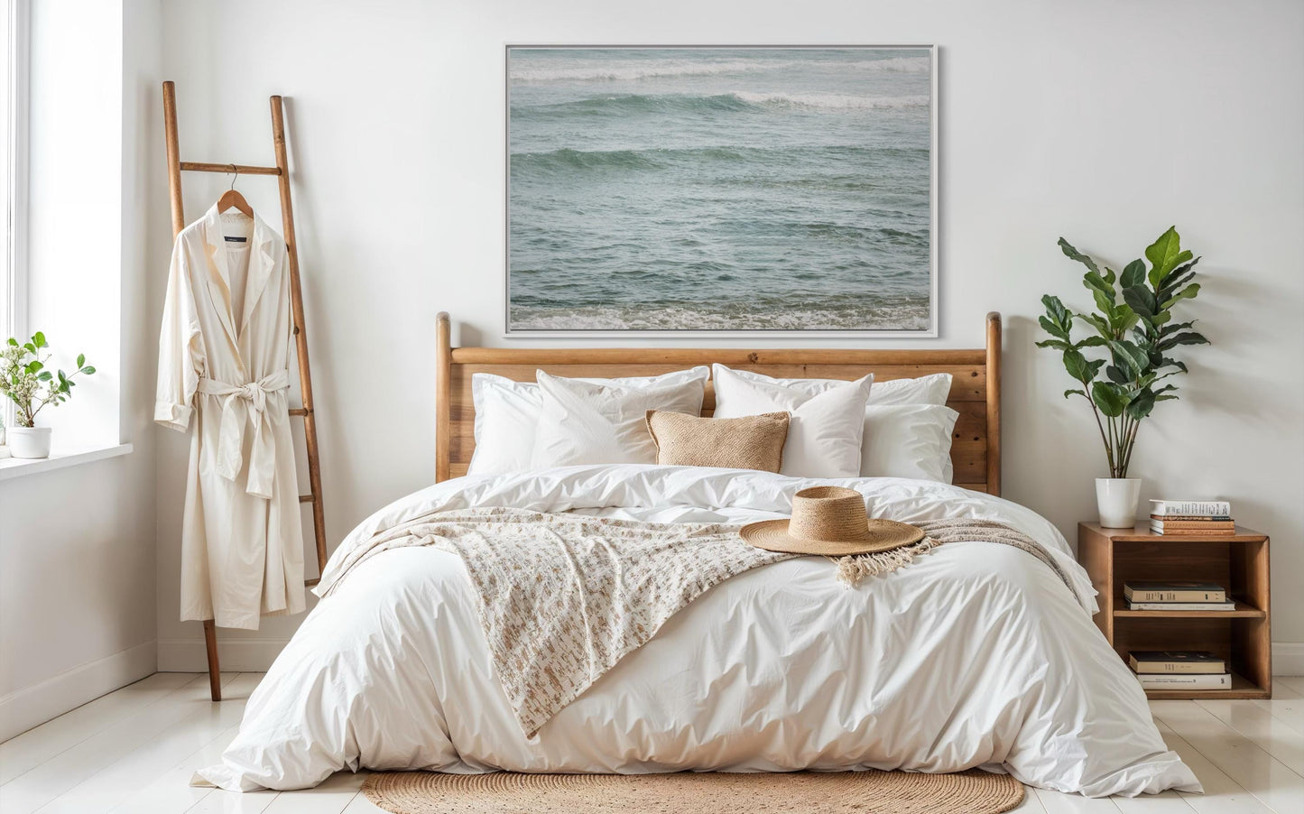 Fine Art Print - Neutral coastal ocean waves print, Coastal Wall Art | Beach Artwork | Christian Wall Art | Ocean Wall Decor | Beach House
