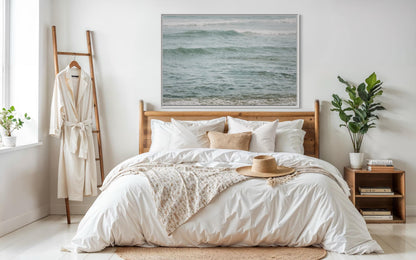 Fine Art Print - Neutral coastal ocean waves print, Coastal Wall Art | Beach Artwork | Christian Wall Art | Ocean Wall Decor | Beach House
