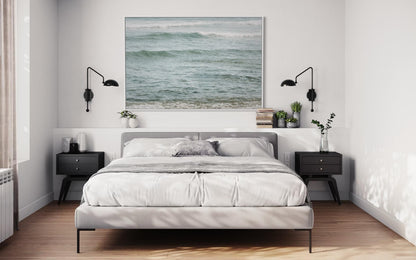 Fine Art Print - Neutral coastal ocean waves print, Coastal Wall Art | Beach Artwork | Christian Wall Art | Ocean Wall Decor | Beach House