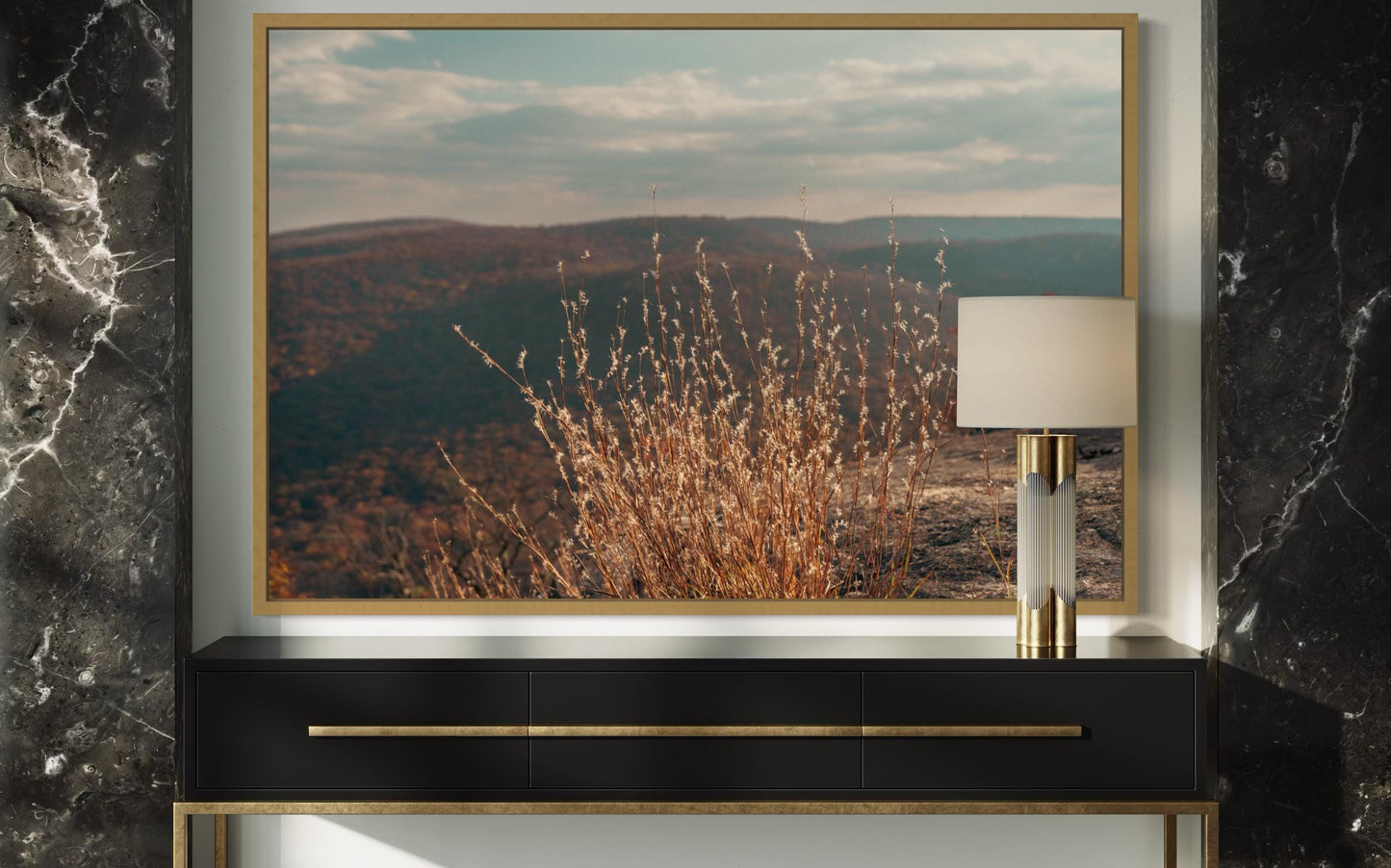 Fine Art Print - Golden Grasses Overlook Wall Art Print, Landscape Mountain Wall Art Photography, Autumn Nature Decor, Rustic Fall Season