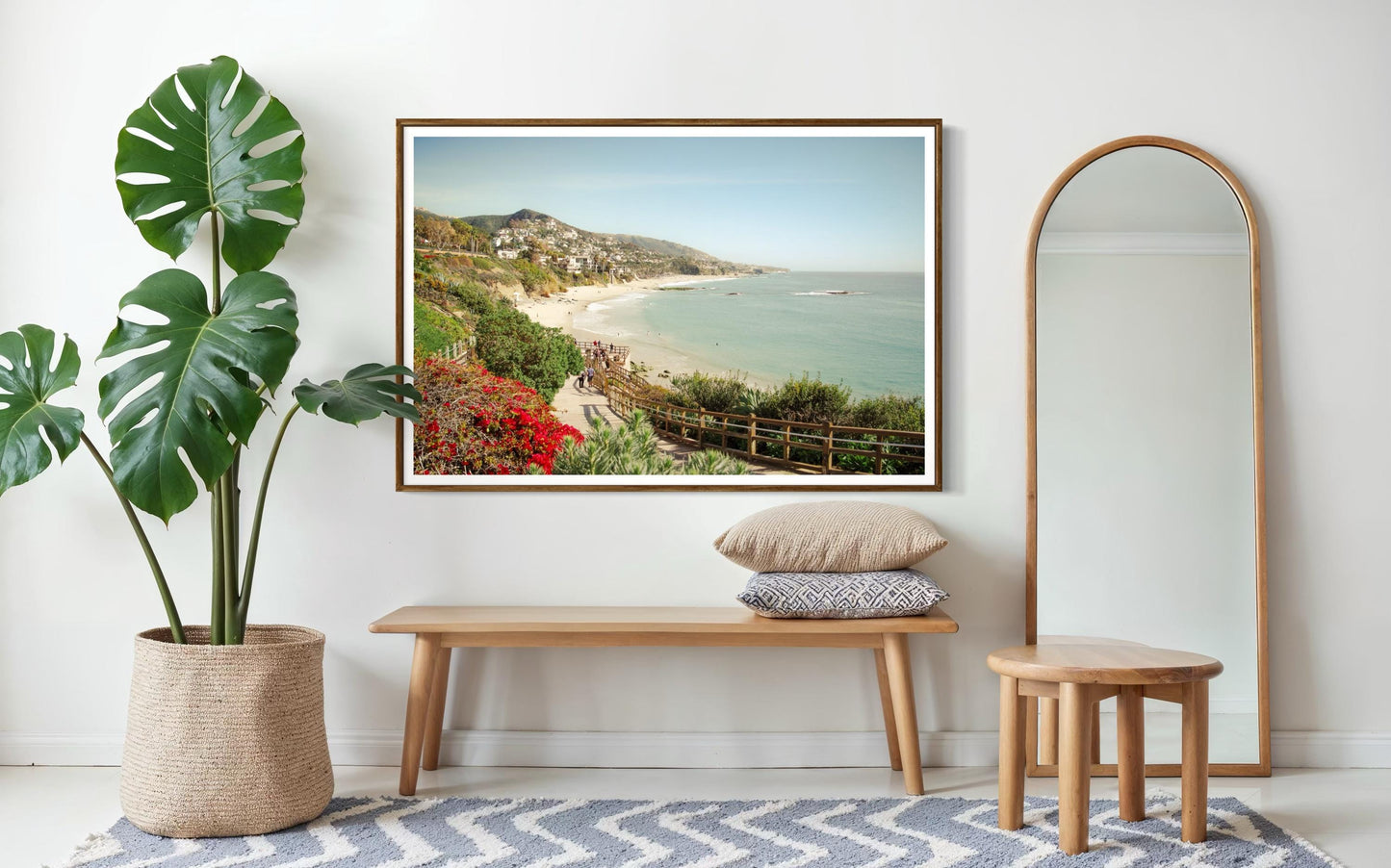 Fine Art Print - Laguna Beach Boardwalk Wall Art, Orange County, California, SoCal Coastal Decor for home living room, office art gift